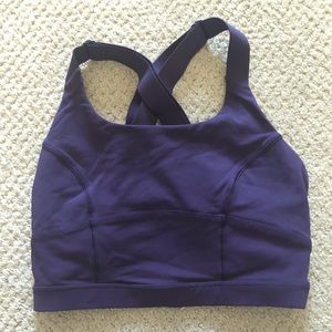 Lululemon size 4 deep purple sports bra!!!